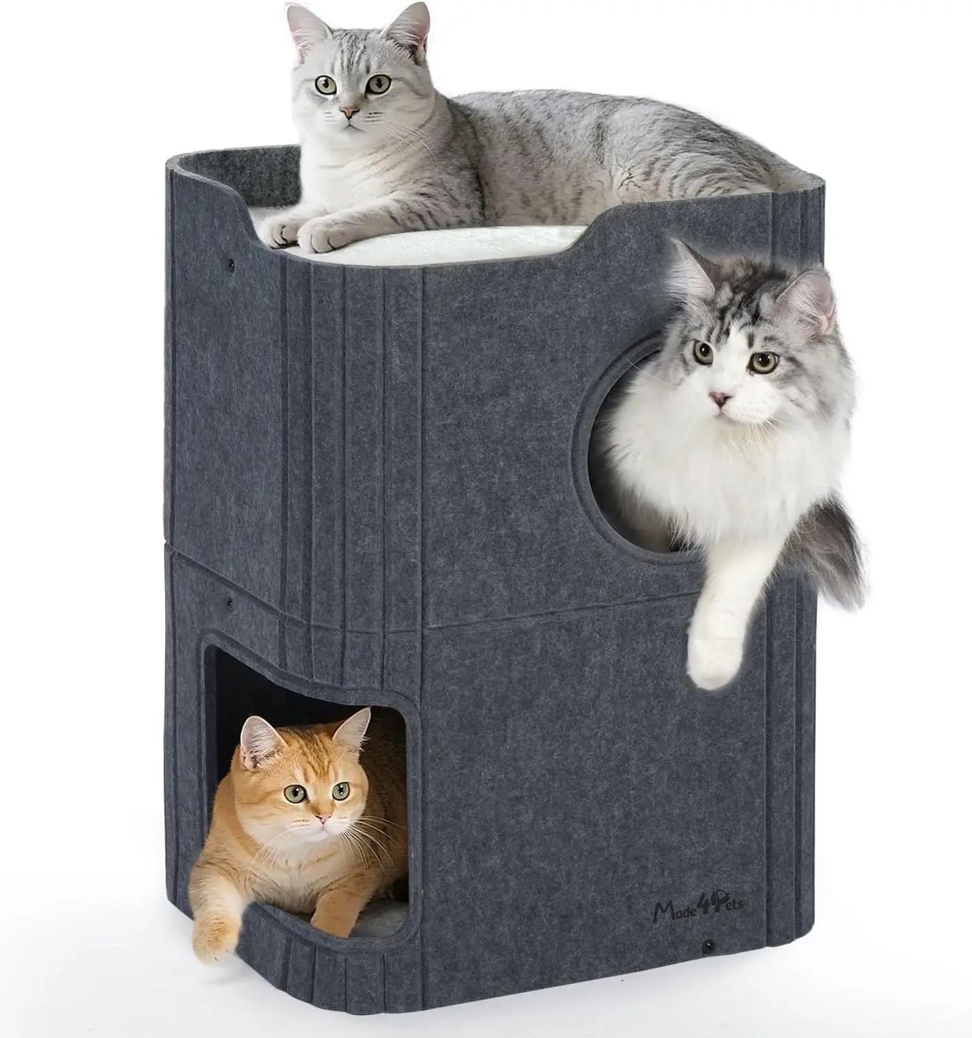 Made4Pets Indoor Cat House - The Ultimate Cozy Retreat for Your Feline Friend