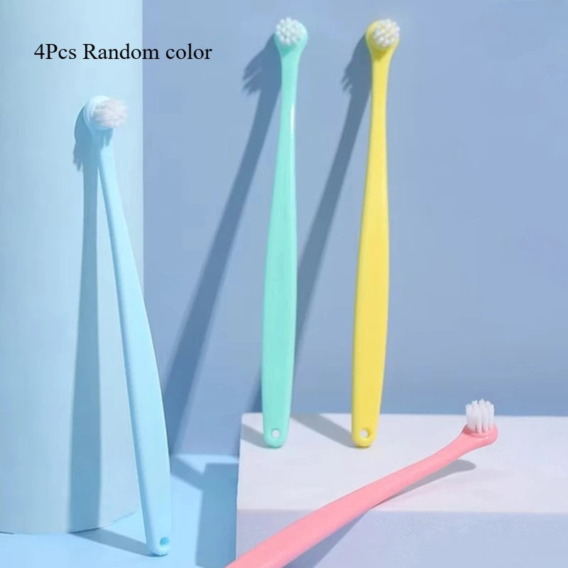 Dog Toothbrush Dog Teeth Cleaning Small Head Brush for Dogs Teeth Mouth Cleaning Tools Pet Grooming Cat Toothbrush Pet Supplies
