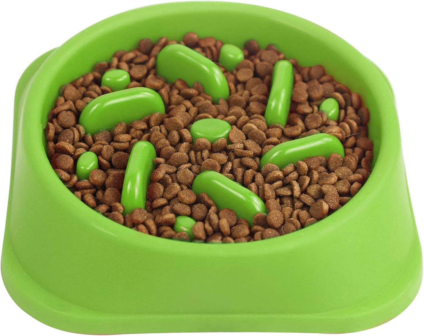 Dog Slow Feeder, Dogs Fun Slower Eating Bowl, Non-Slip Puzzle Bowls, Pet Preventing Choking Food Feeder, Anti-Gulping Healthy Stop Dog Bowl for Faster Eaters