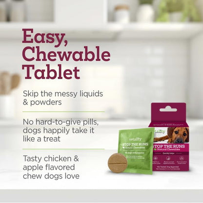Dog Anti Diarrhea Chews Fast Relief Gut Health Chicken Flavor 6ct
