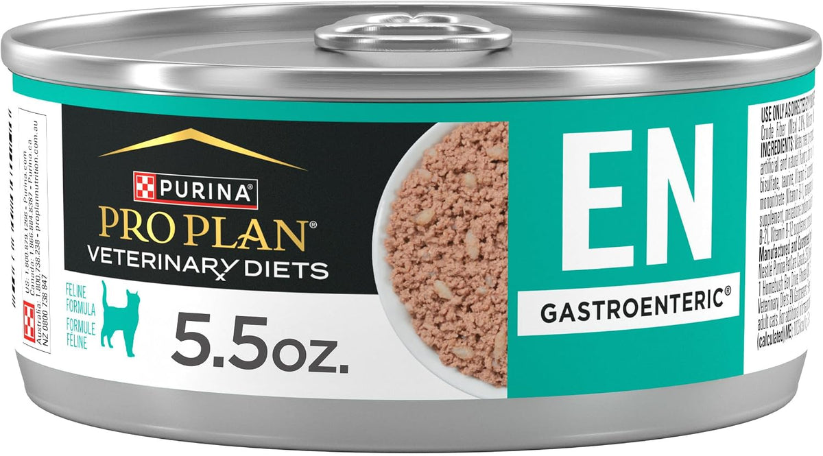Purina  EN Gastroenteric Cat Food - 24 Cans of 5.5 Oz for Optimal Feline Digestive Health