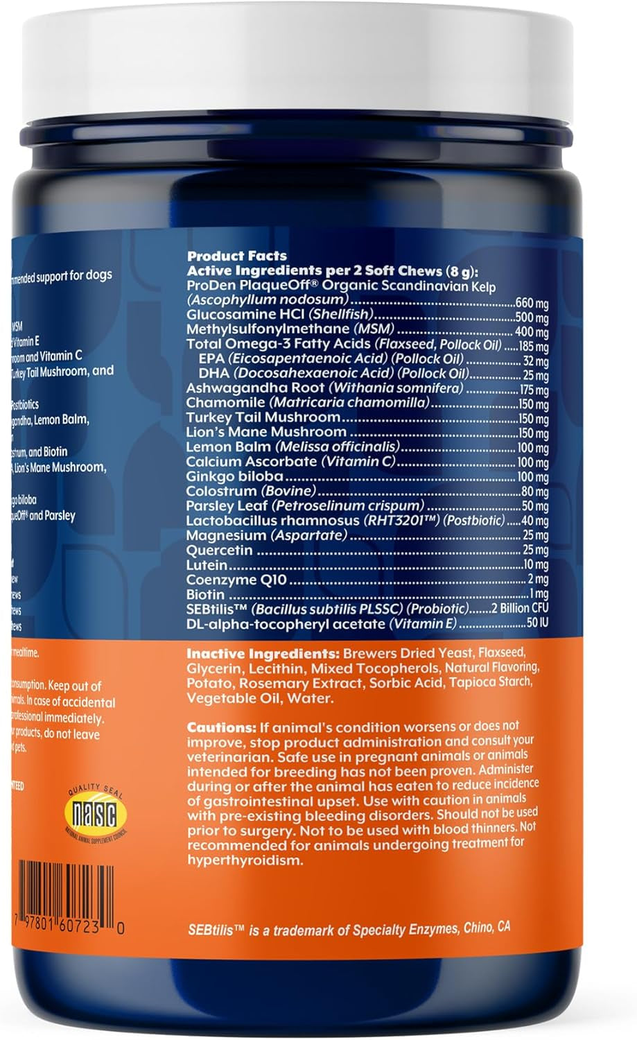 Dog Multivitamin Soft Chews 10 in 1 Joint Skin Digestion Immune 60ct