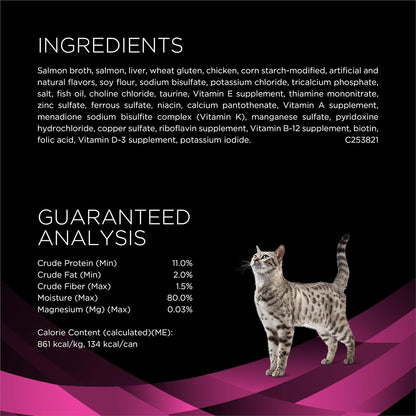 Purina Pro Plan Vet UR Urinary St/Ox Salmon Wet Cat Food - 24 Cans (5.5 Oz Each) for Optimal Cat Health