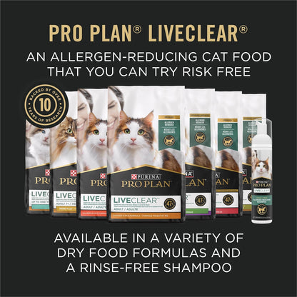 Purina Pro Plan Liveclear Salmon Dry Cat Food - 7 lb Bag for Allergen Reduction