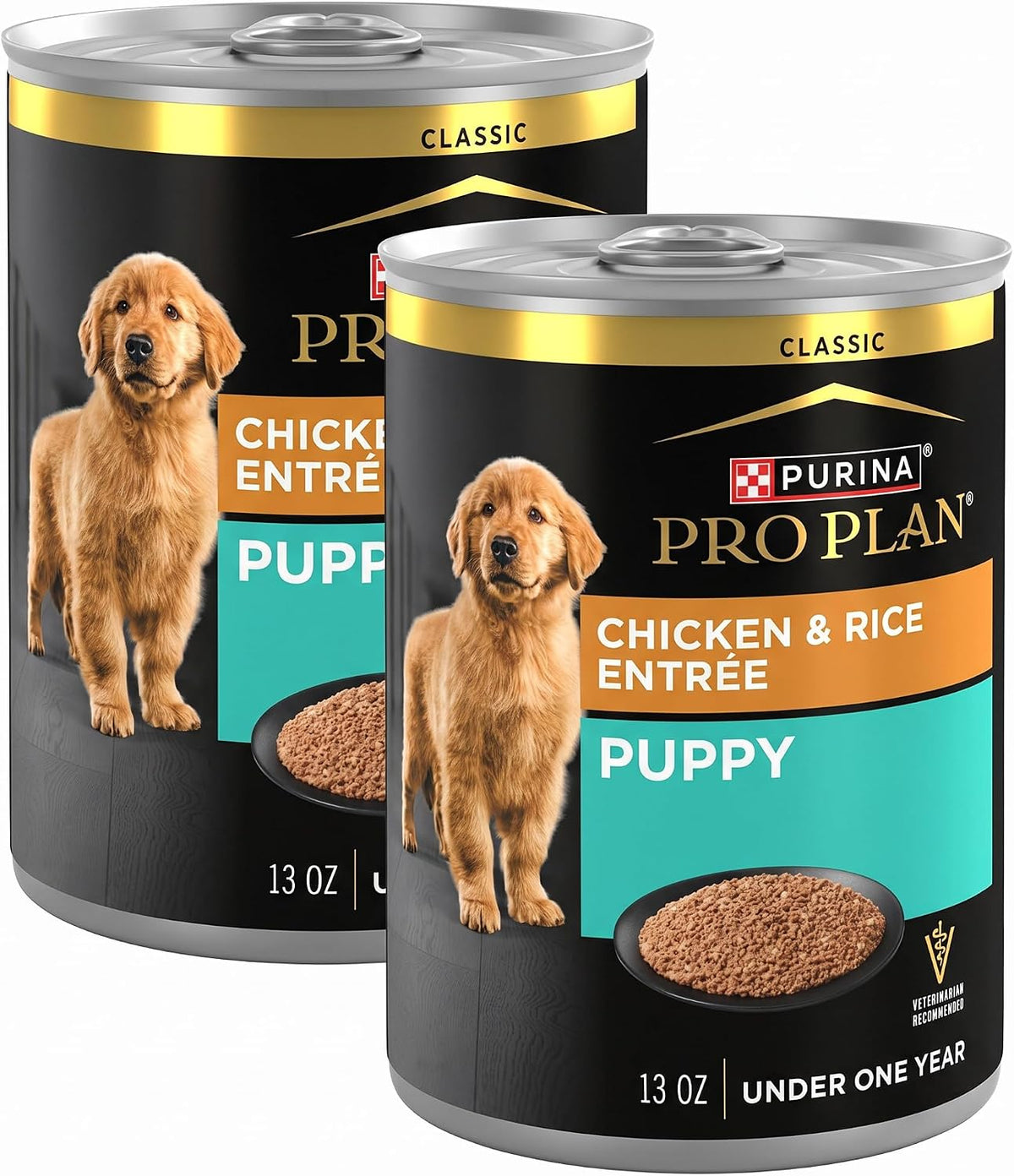 Purina Pro Plan Classic Chicken & Rice Wet Puppy Food Pate - 24 Cans of 13 Oz Delicious Nutrition!