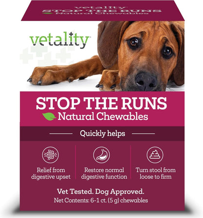 Dog Anti Diarrhea Chews Fast Relief Gut Health Chicken Flavor 6ct
