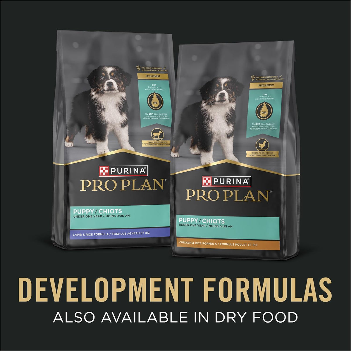 Purina Pro Plan DEVELOPMENT Wet Puppy Food Variety Pack - 12 Cans of Nutritious 13 Oz Meals for Growing Puppies