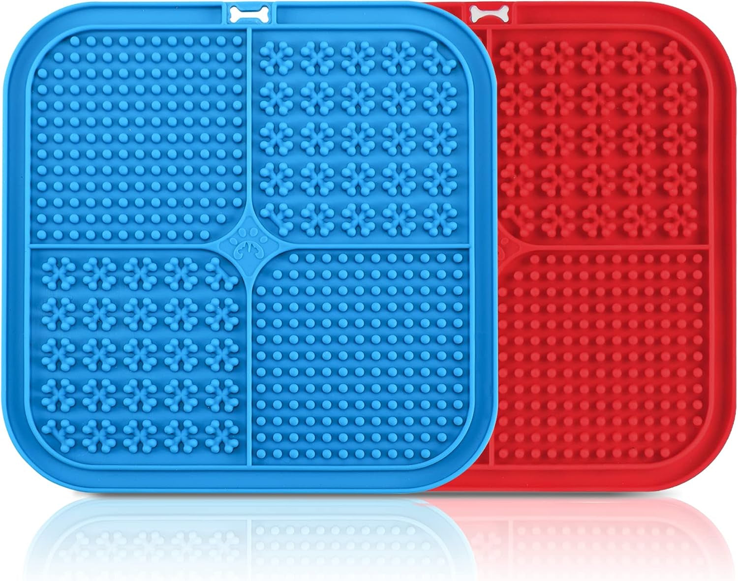 Dog Lick Pad丨Boredom & Anxiety Reduction丨Feeder Mat for Yogurt or Peanut Butter丨Dog Puzzle Toy Alternative to a Slow Feeder Dog Bowl丨Interactive Dog Toy Help Pets for Nail Trimming丨Bathing