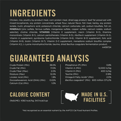 Purina Pro Plan All Life Stages Chicken Formula Dry Cat Food - 3.2 lb Bag for Optimal Nutrition