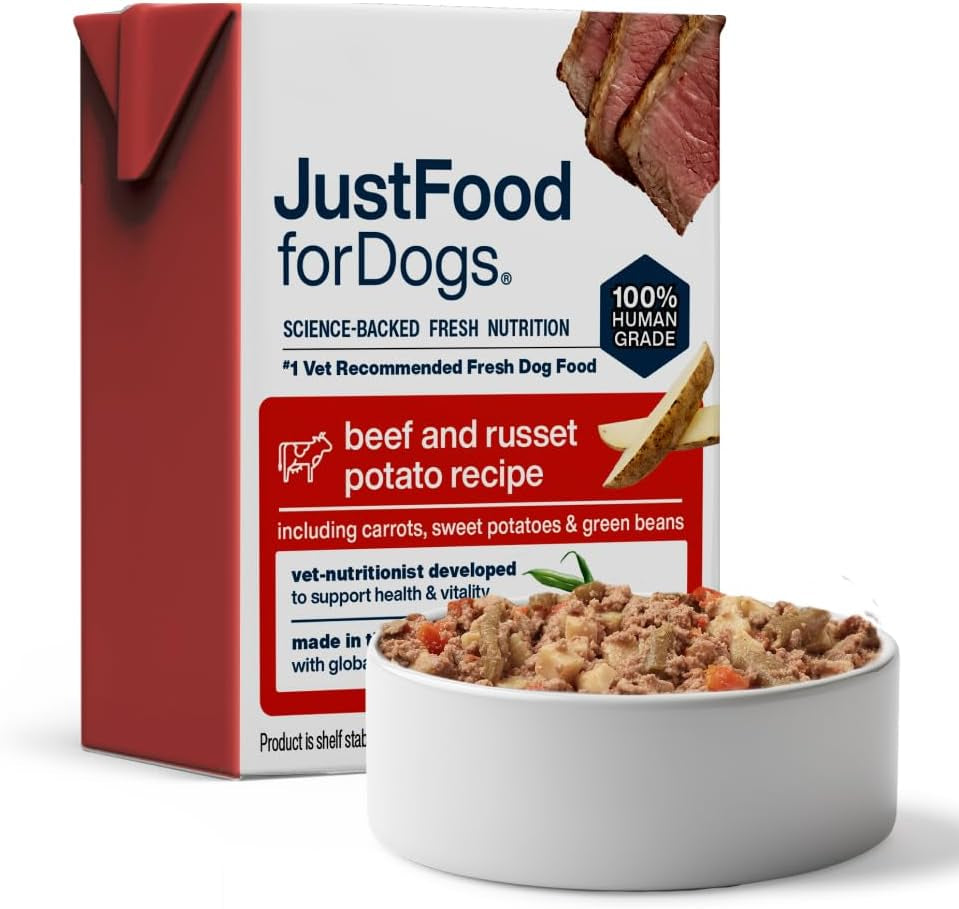 Pantry Fresh Wet Dog Food, Complete Meal or Dog Food Topper, Beef & Russet Potato Human Grade Dog Food Recipe - 12.5 Oz (Pack of 6) | Fresh Pet Meal or Fresh Dog Food Topper, Human Grade Recipe Made with Whole Foods, Preservative-Free, 12.5 Oz per Pack