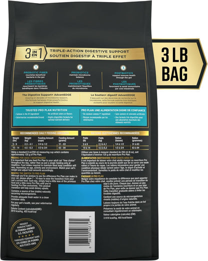 Purina Pro Plan Advantedge Salmon Dry Cat Food for Digestive Support - 3 lb Bag