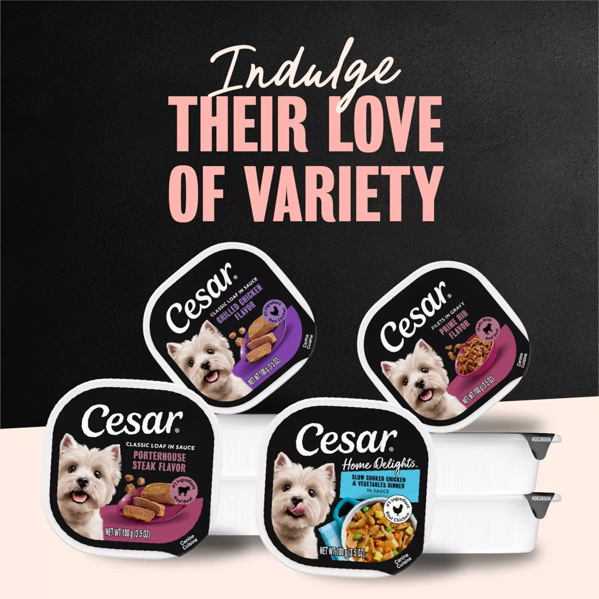 Cesar Classic Loaf in Sauce Grilled Chicken and Gravy Flavor Small Breed Wet Dog Food - 3.5Oz