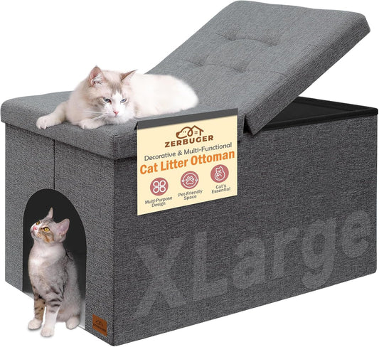 Stylish Cat Litter Box Enclosure - Ultimate Odor Control Furniture