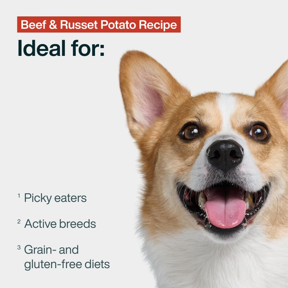 Pantry Fresh Wet Dog Food, Complete Meal or Dog Food Topper, Beef & Russet Potato Human Grade Dog Food Recipe - 12.5 Oz (Pack of 6) | Fresh Pet Meal or Fresh Dog Food Topper, Human Grade Recipe Made with Whole Foods, Preservative-Free, 12.5 Oz per Pack