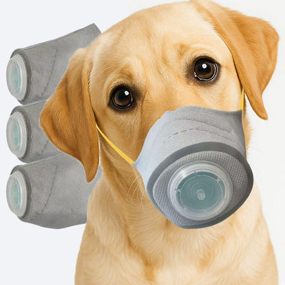 Dog Face Mask Anti Smoke Air Filter Respirator Medium Large Dogs 3 Pack