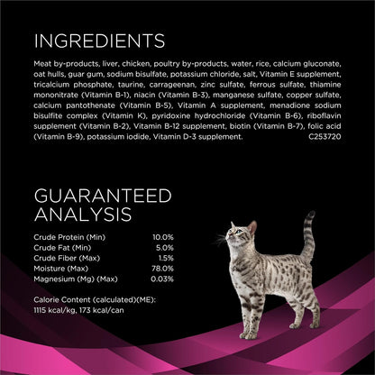 Purina Pro Plan Vet UR Urinary St/Ox Wet Cat Food - 24 Pack of 5.5 Oz Cans for Optimal Urinary Health