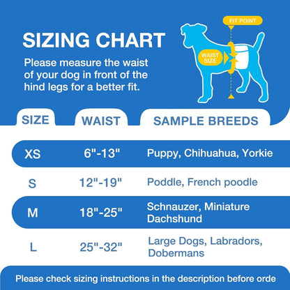 Male Dog Diapers Disposable Belly Bands | Leakproof Wraps 60 Count