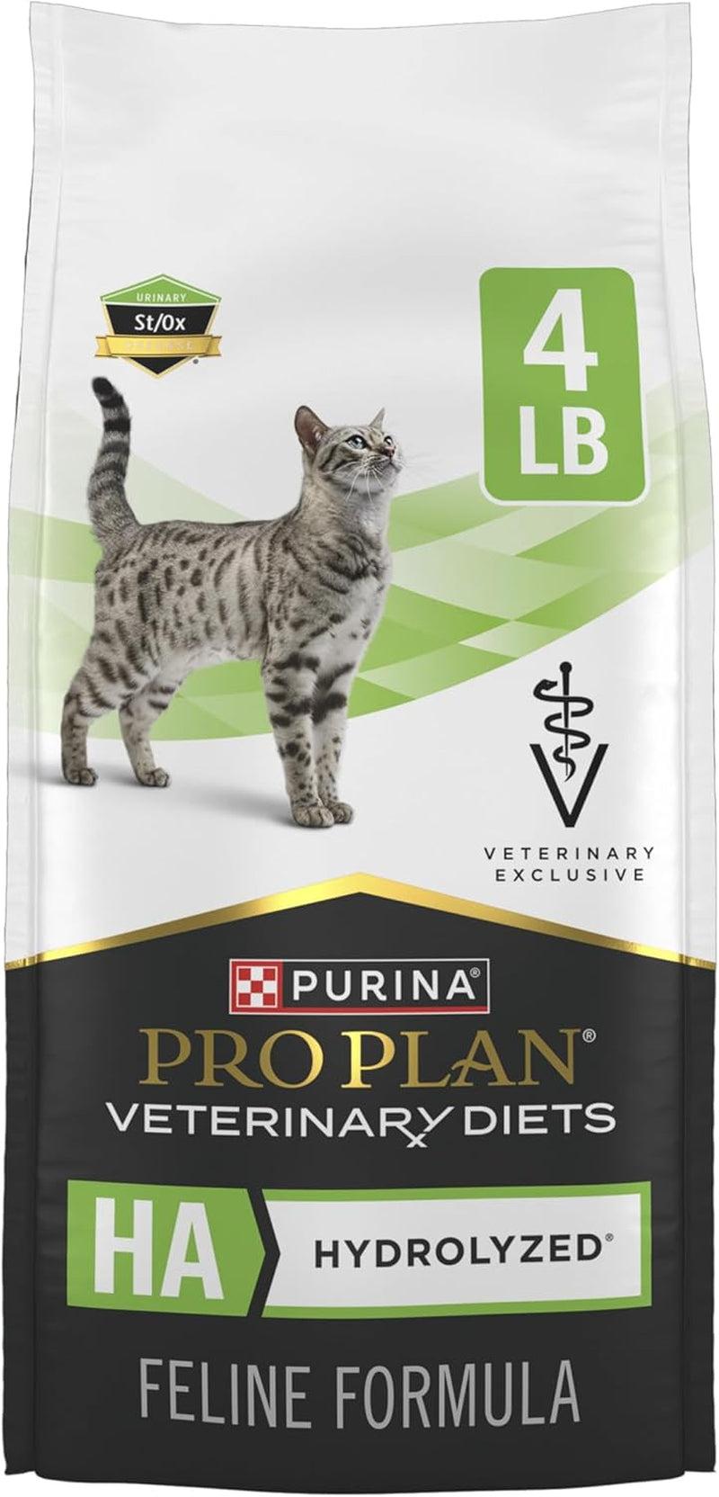 Purina  HA Hydrolyzed Dry Cat Food - 4 lb Bag for Sensitive Stomachs
