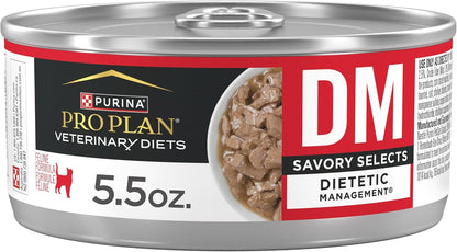 Purina Pro Plan Vet Diets DM Dietetic Management Wet Cat Food - 24 Pack (5.5 Oz Each)