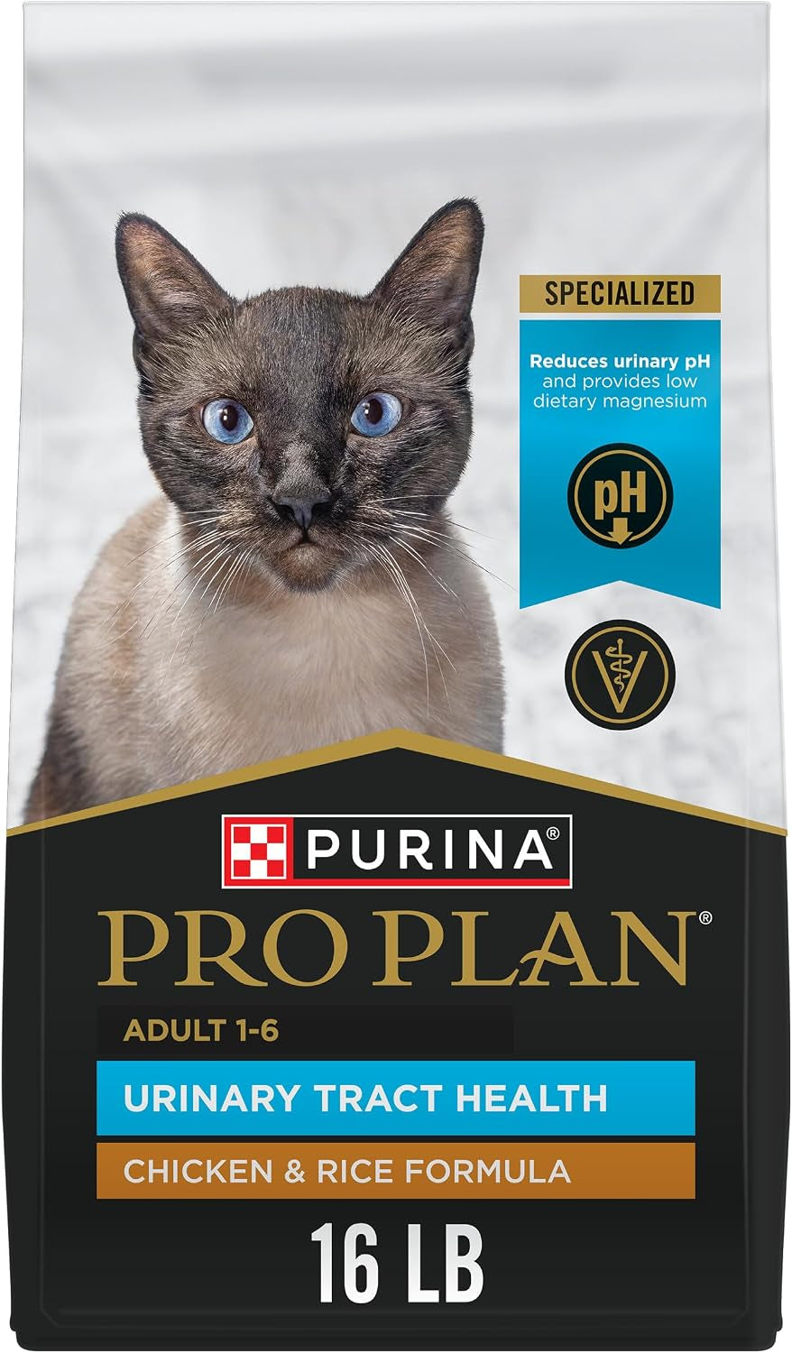 Purina Pro Plan Urinary Tract Health Cat Food - Chicken & Rice Formula, 16 lb Bag