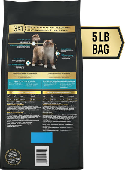 Purina Pro Plan Advantedge Salmon Dry Cat Food for Digestive Support - 5 lb Bag