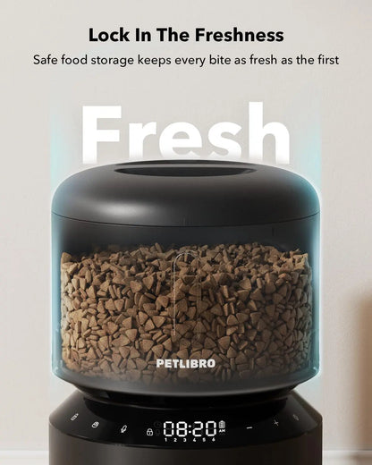 Automatic Pet Feeder 3L/5L with Camera, Timed Portions, Voice Call, Dual Power
