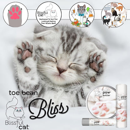 Blissful Cat Paw Butter Lick-Safe Balm Dry Cracked Pads Moisturizer 1oz