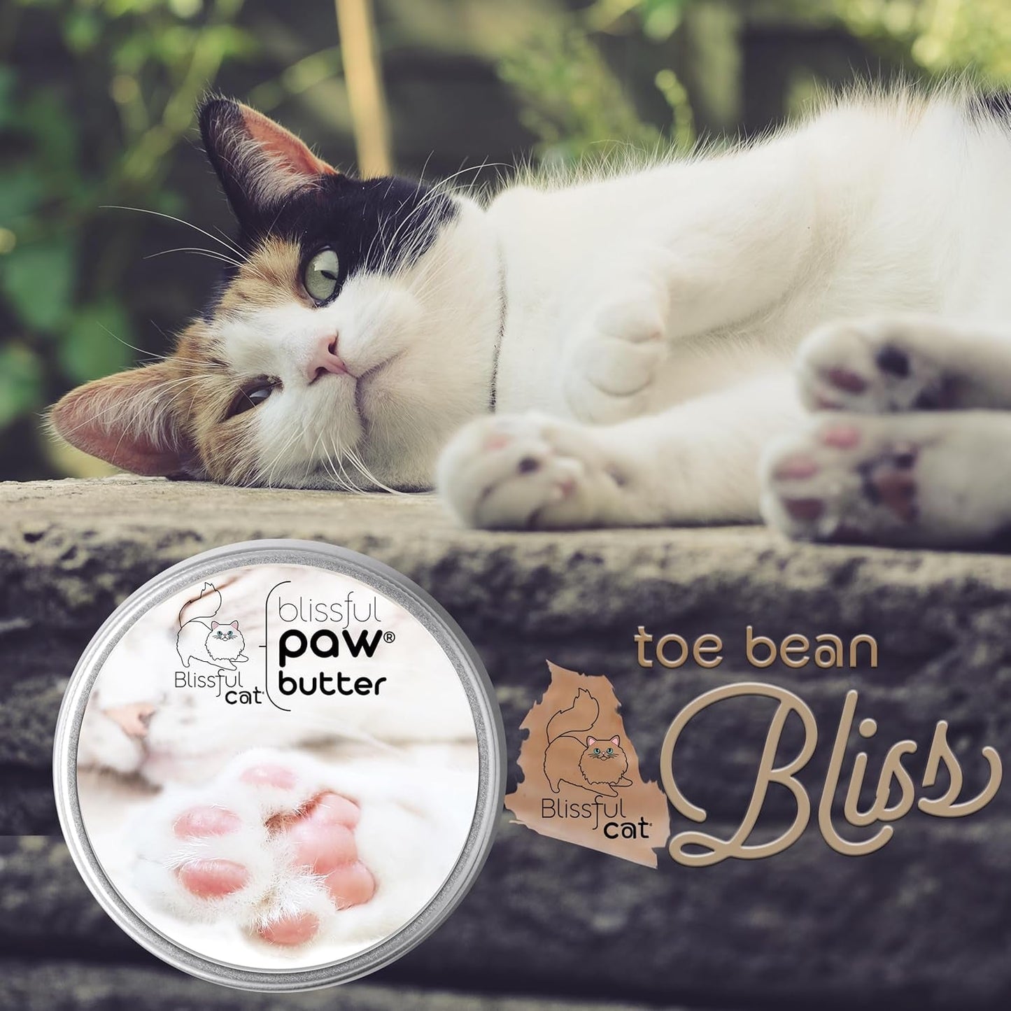 Blissful Cat Paw Butter Lick-Safe Balm Dry Cracked Pads Moisturizer 1oz