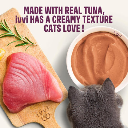 Cat Calming Treats Cream Tuna Stress Relief Tryptophan Magnesium 30 Pack