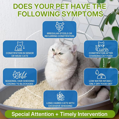 Cat Constipation Relief – Natural Digestive Support Liquid, 60 mL