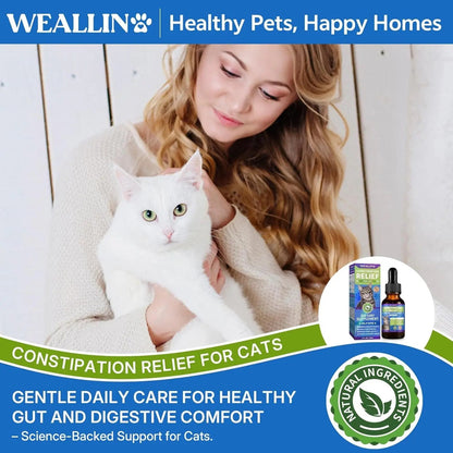 Cat Constipation Relief – Natural Digestive Support Liquid, 60 mL