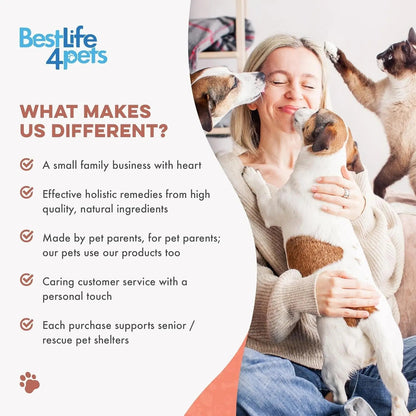 Cat Itchy Skin & Coat Support Supplement for Dry Skin, Shedding & Dandruff