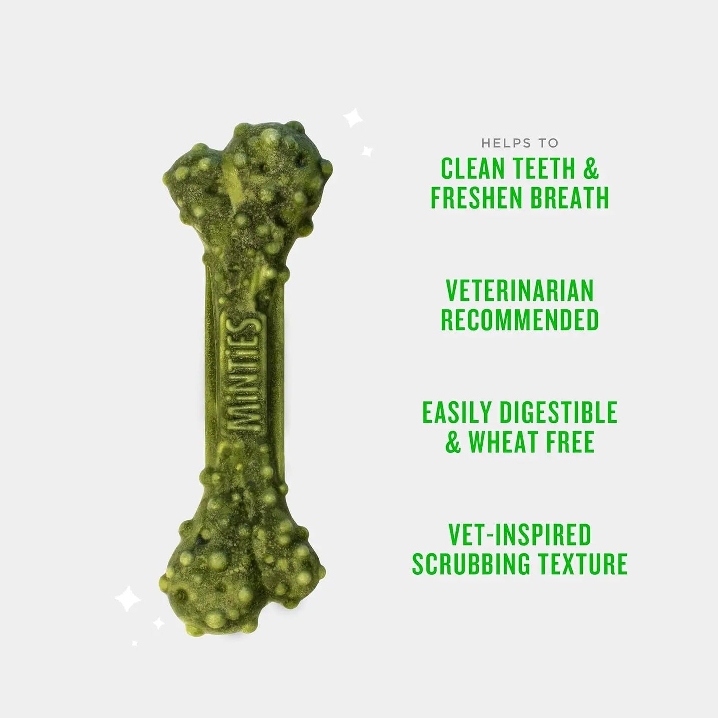 Minties Dental Dog Treats – Vet-Recommended Mint Bones for Clean Teeth