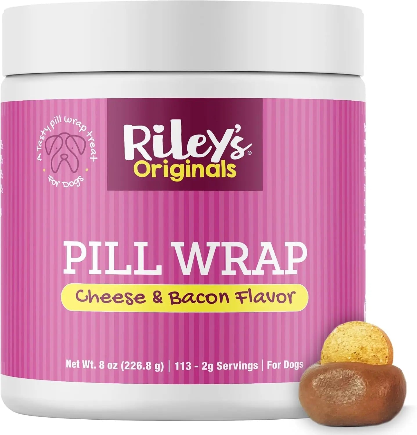 Dog Pill Wrap Paste Cheese & Bacon Flavor, Easy Pill Masking Treat