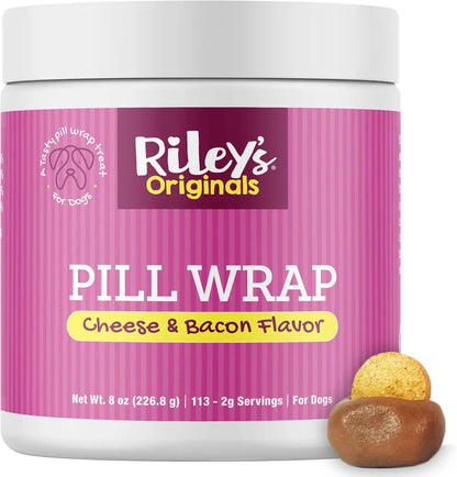 Dog Pill Wrap Paste Cheese & Bacon Flavor, Easy Pill Masking Treat