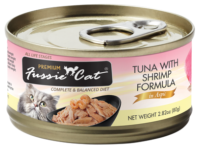 Fussie Cat Premium- Tuna With Shrimp Formula In Aspic (2.82oz)