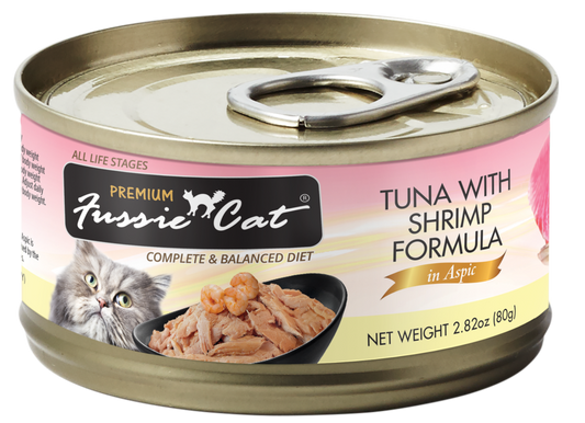 Fussie Cat Premium- Tuna With Shrimp Formula In Aspic (2.82oz)