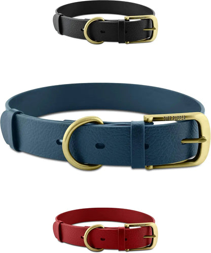 Heavy Duty Waterproof Dog Collar Metal Buckle Odor Proof XS–L (all colors)