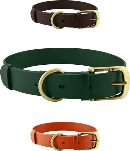 Heavy Duty Waterproof Dog Collar Metal Buckle Odor Proof XS–L (all colors)