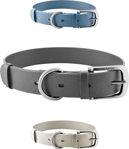 Heavy Duty Waterproof Dog Collar Metal Buckle Odor Proof XS–L (all colors)