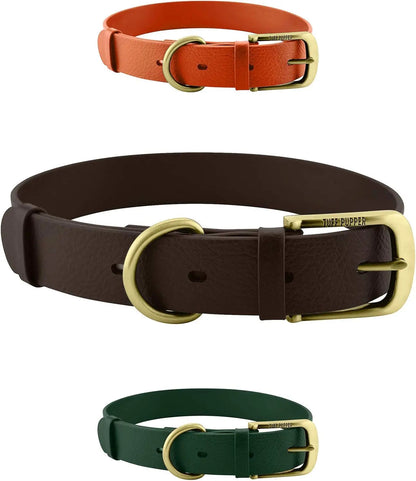 Heavy Duty Waterproof Dog Collar Metal Buckle Odor Proof XS–L (all colors)