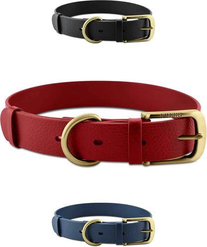 Heavy Duty Waterproof Dog Collar Metal Buckle Odor Proof XS–L (all colors)