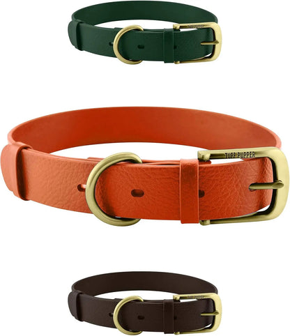 Heavy Duty Waterproof Dog Collar Metal Buckle Odor Proof XS–L (all colors)