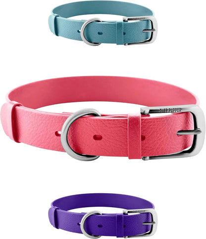 Heavy Duty Waterproof Dog Collar Metal Buckle Odor Proof XS–L (all colors)