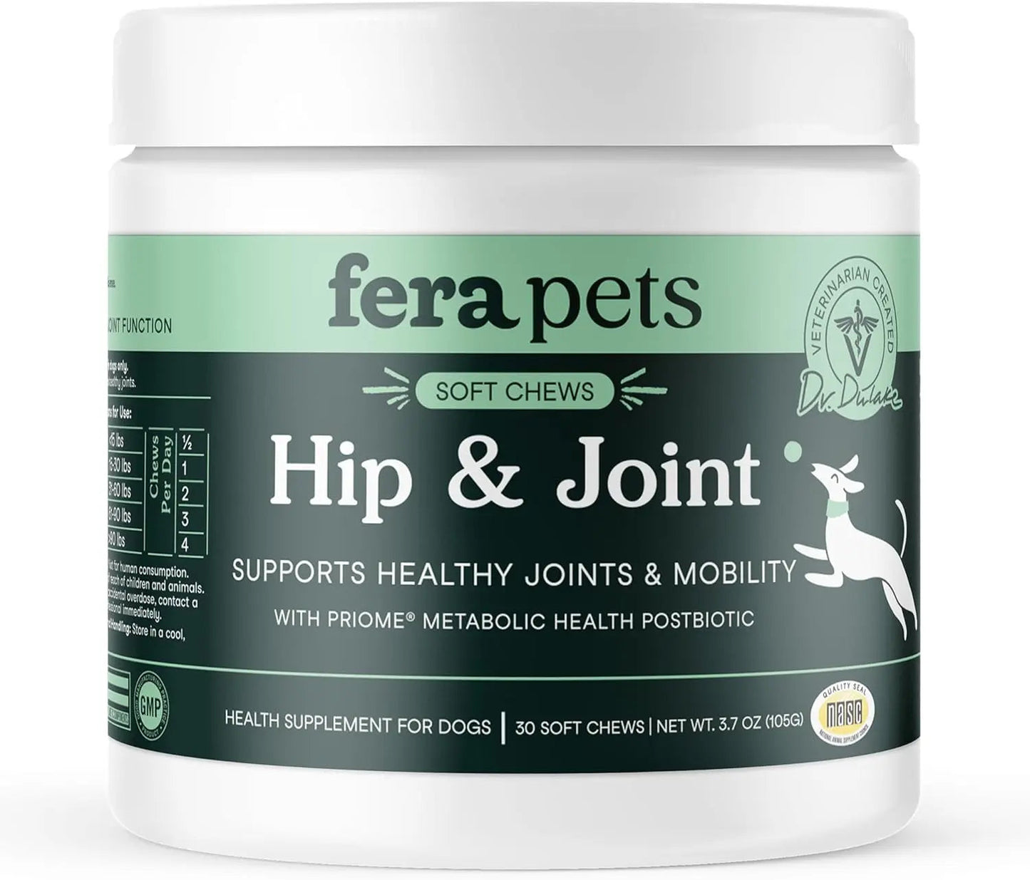 Hip & Joint Supplement for Dogs – 90 Soft Chews, Glucosamine & MSM