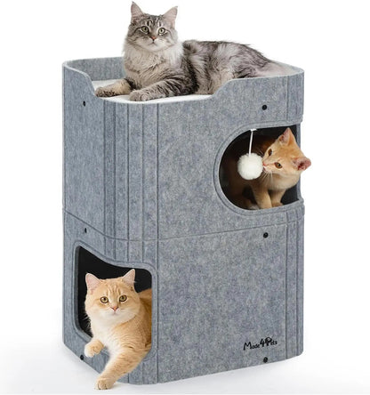 Made4Pets Indoor Cat House - The Ultimate Cozy Retreat for Your Feline Friend