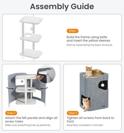 Made4Pets Indoor Cat House - The Ultimate Cozy Retreat for Your Feline Friend