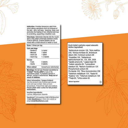 Pet Allergy Relief Tablets Dogs Cats Itchy Skin Hot Spots Natural 90ct