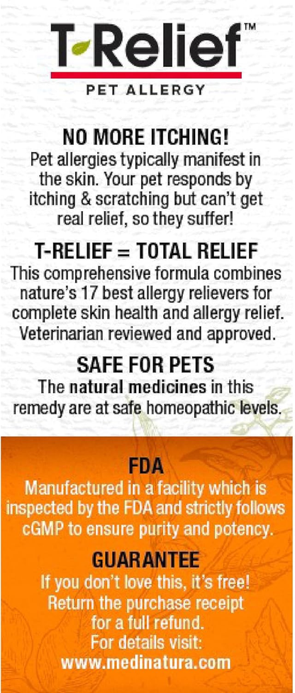 Pet Allergy Relief Tablets Dogs Cats Itchy Skin Hot Spots Natural 90ct
