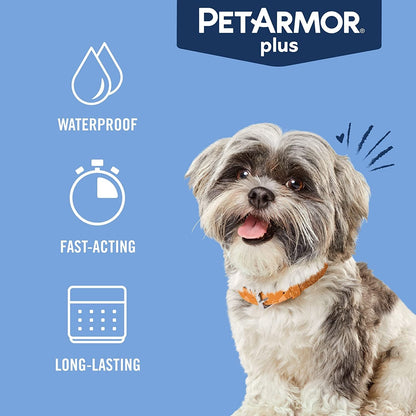 PetArmor Plus Flea Tick Treatment Dogs Waterproof Fast Acting 5-132lbs